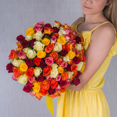Букет из 101 Розы Кения Микс 7311