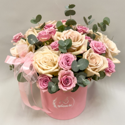 Коробка с розами "Дольче вита" N 45003